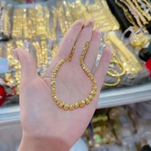 {loại1} Lắc tay bi lớn nhỏ mới mạ vàng trang sức sỉ Kami LBT36
