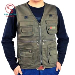 Áo gile nam trung niên áo khoác gile nam Nhập khẩu cao cấp vải Kaki mang đậm chất ký giả nhiều màuGiá rẻ chỉ 5 ngày nhiều màu MãGL01