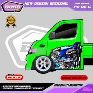 PS 05-DECAL STIKER PINTU PICKUP VARIASI L300 GRANDMAX FUTURA TAGRA ZEBRA-STIKER LIVERY MOBIL PICKUP