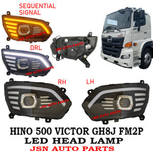J111S08 LED HEAD LAMP HINO 500 VICTOR GH8J FM2P LORRY TRUCK AKSESORI PRICE FOR 1 PAIR