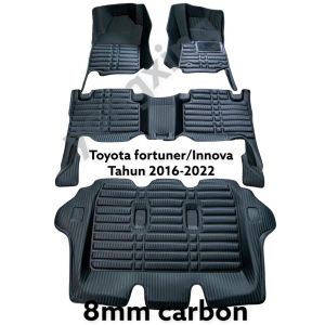 Karpet Mobil 5D Thn 2016-2023 Karpet Innova Reborn Karpet Fortuner Karpet Anti slip Anti Air PNP