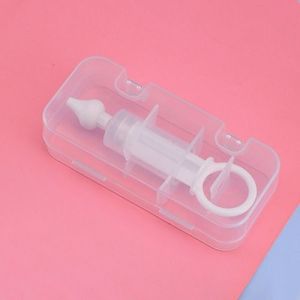1pc Silicone Baby Syringe Type Nasal Aspirator Nose Cleanser Device Suction Tip