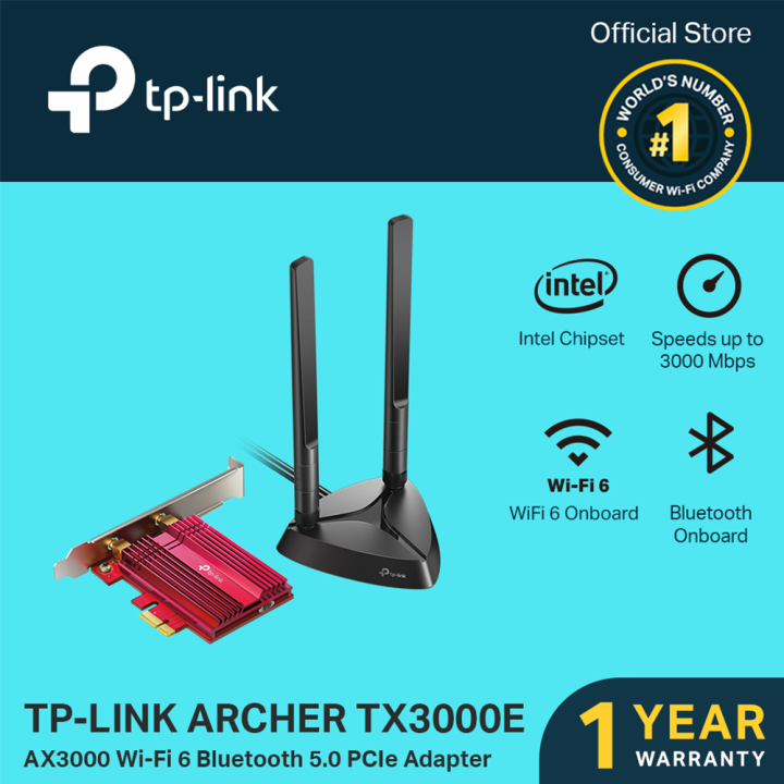 Archer TX3000E, AX3000 Wi-Fi 6 Bluetooth 5.2 PCIe Adapter