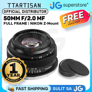 TTArtisan 50mm F/2.0 Full Frame Format Sony E | Nikon Z | Leica L | FUJIFILM X Mount Prime Lens Large Aperture Full Metal Body MF Manual Focus 19.2" Focusing Distance Clicked Aperture Ring for Low Light Photography and Smooth Bokeh | JG Superstore