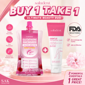 【BUY 1 TAKE 1 】 Glutathione Niacinamide Body Whitening Lotion 500ML With SPF 50 PA++ 3X Skin Whitening Free 80g Hair Removal Cream