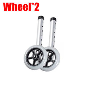 🔥SUS 304🔥 Adult Walker With Wheels Adjustable Aid Walker Crutch Cane Toilet Armrest and Shower Chair with Wheels Stick Stainless Steel Foldable For Elderly Handicapped Medical Walker With Chair Stainless steel walker