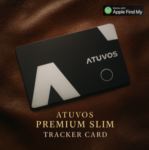 Premium Slim Tracker Card – Find My Compatible | Long Battery Smart No-Charge Tag for Wallet Passport & Luggage