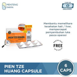 Pien Tze Huang Capsule - Obat Hepatitis Akut/Kronis Tifus Peradangan Infeksi Virus dan Bakteri Luka Operasi