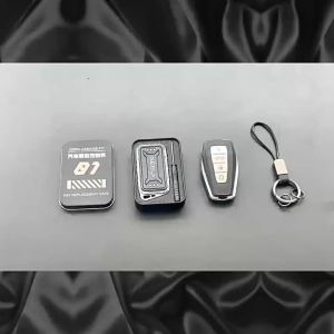 secr Metal Key Case Modification Anti-Scratch for Geely Xingyue Boyue Xingrui Binrui Emgrand Remote Key Metal Fob Cover Accessories 2B5Z7