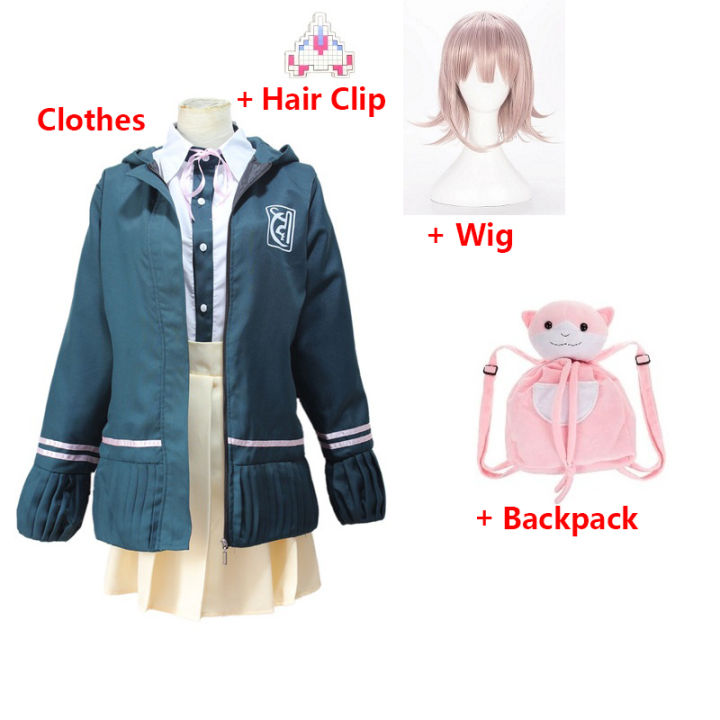 Anime Danganronpa 2 Cosplay Costume Chiaki Nanami Uniforms Women Outfit ...