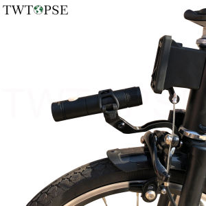 TWTOPSE Bike Light Holder Stand For BROMPTON Folding Bicycle 3SIXTY PIKES Compatible With CATEYE GaCIROn Flashlight Sport Camera Parts Mount