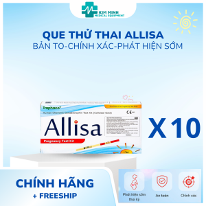 (Hoả tốc HCM) Que thử thai Allisa Traphaco phát hiện thai sớm từ 7-10 ngày chính xác và dễ sử dụng.