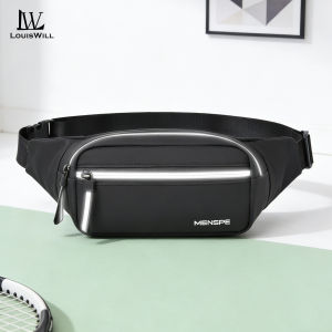 LouisWill Mens Chest Bag Fashion Waist Bag Crossbody Bag Waterproof Sports Bag Large Capacity Casual Bag Messenger Bag Shoulder Bag Outdoor Fitness Bag Business Bag