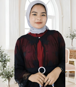Gamis Set Outer Terbaru Daviena Dres Inner Crinkle Outer Brukat Dress Kondangan Wanita Elegan Busui