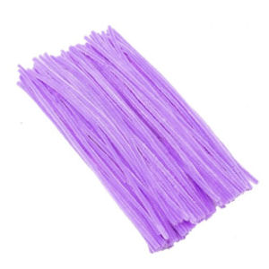 100PCS Colored Chenille Wires Fluffy Sticks DIY Craft Fuzzy Stems Twist Wire for Kids Play