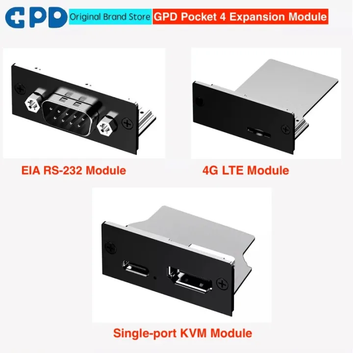 Expansion Module 4G LTE / Single-Port KVM / RS-232 Interface Swappable ...