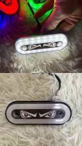 COMBO 10 đèn led sườn con mắt dùng cho ô tô xe tải. Đèn sườn gắn hông xe tải con mắt tròn siêu sáng