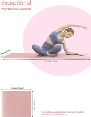 Goldstar Anti-slip Yoga Mat Foldable 4mm Thickened Yoga Matt For Workout EVA Ultra Light Indoor Fitness Exercise Foldable Gym Pilates Mat