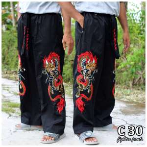 CELANA KOMPRANG BORDIR NAGA 30 PREMIUM TEBAL BISA PANGSI SILAT BELADIRI OUTDOOR
