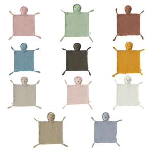 Em bé lau khăn bông khăn tay ăn BIB Yếm trẻ em làm dịu xoa dịu xoa dịu khăn Comforter búp bê sư tử Comfort khăn