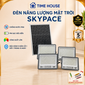 Đèn Pha Năng Lượng Mặt Trời Skyspace 100W–400W – Siêu Sáng Chống Nước IP67 Có Remote Điều Khiển