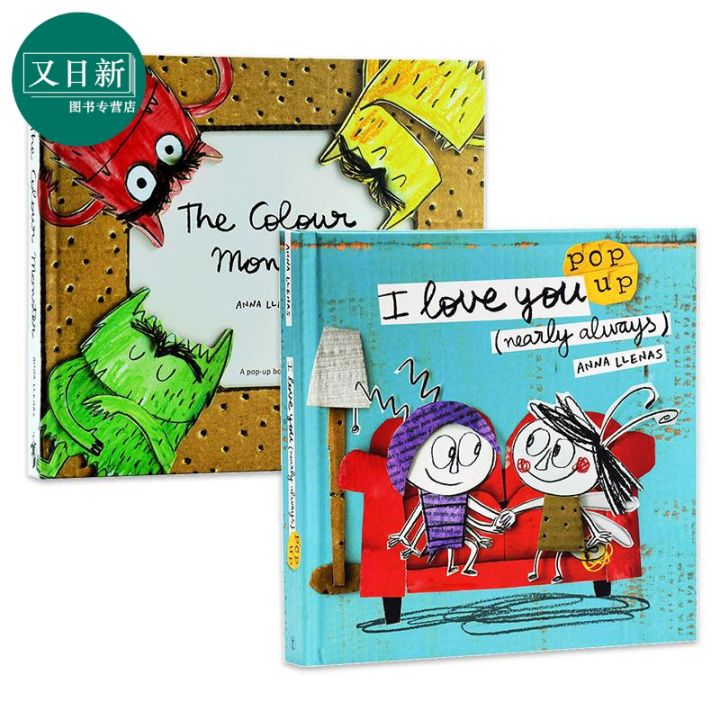 Milumilu 2Pcs Anna Llenas The Colour Monster I Love You Nearly Always ...