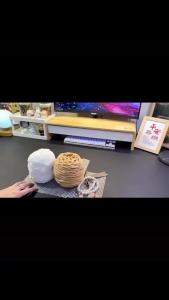 Hand-woven bags diy DIY material kit for making a mesh ice-bar yarn crossbody bag as a gift for girlfriend or best friend