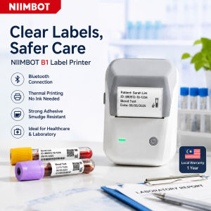 NIIMBOT B1 Medical Label Printer 203dpi Inkless Thermal Sticker Maker for Clinic Pharmacy and Laboratory