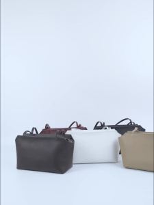 Luxury Womens Genuine Cowhide LeatherShoulder Tote Bag Pebbled Leather Long Strap Handbag Minimalist Daily Purse2026
