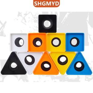 [COD] SHGMYD SPORTS ไมโครโฟนทนทานสัมภาษณ์สามเหลี่ยมโลโก้สถานีธงพลาสติก ABS