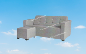 Percuma 1 Bangku Sofa Kulit / Sofa Badlu / Sofa Kain 3 Seater Sofa Bentuk L