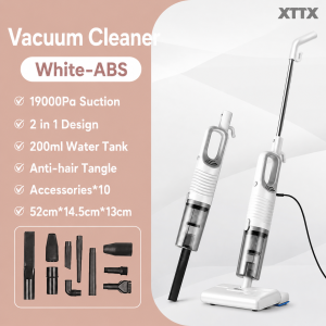 Tixx 19000Pa Mop Vacuum Cleaner for Home Wet and Dry with Mop 2 In 1 200ml Water Tank Floor Cleaning