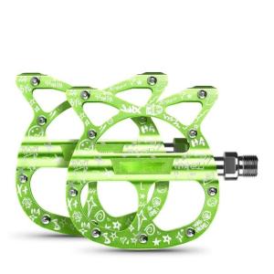 3 Bearings Bike Platform Pedals Replacement Aluminum Alloy Bicycles Cats Shape Pedals Nonslip Road Bicycles Pedals