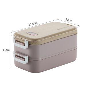 Mi.more Kotak Makan Stainless Steel 304 2 Tingkat Lunch Box Kotak Bekal Makan Rantang 2 Sekat