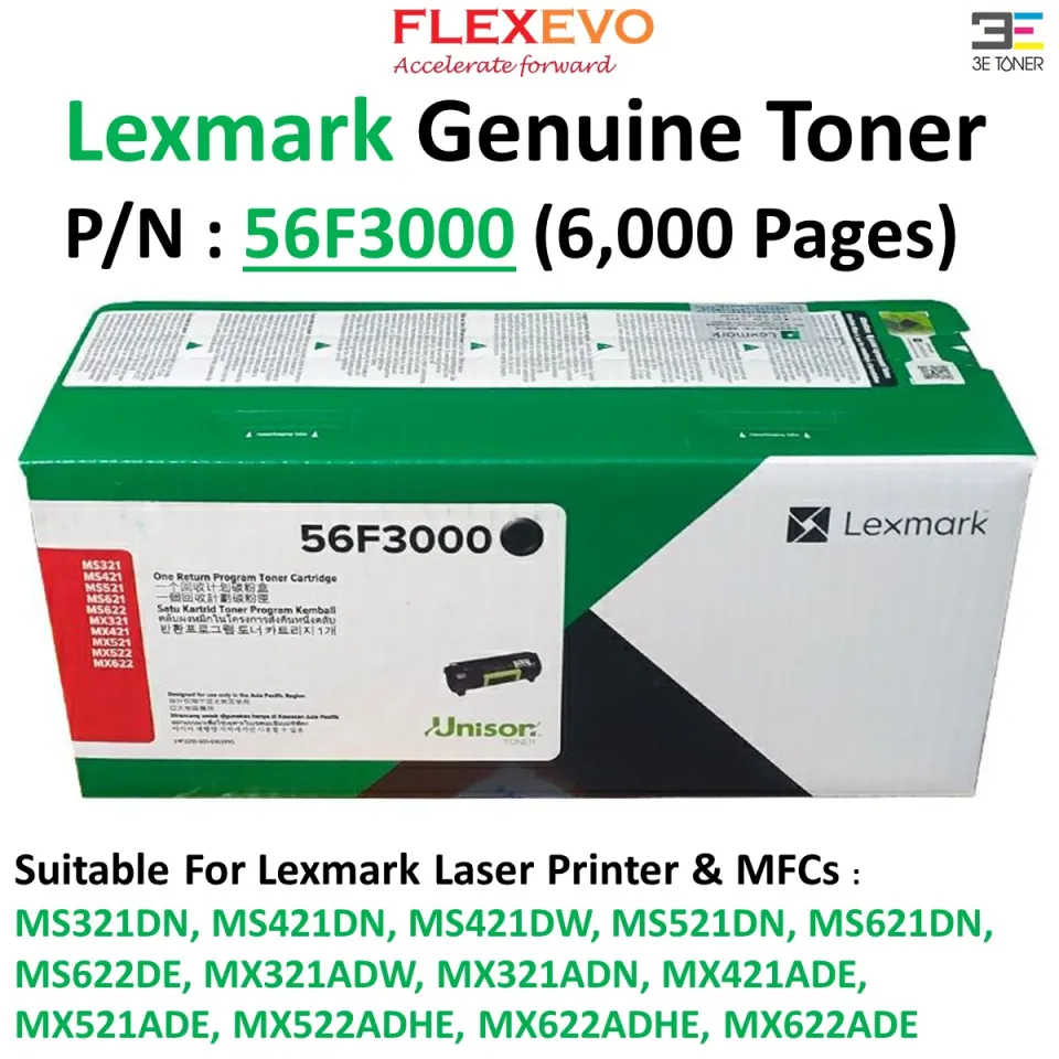 Lexmark 56F3000 Black Genuine Toner Cartridge for MS321DN MS421DN