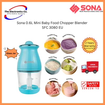 Sona 0.6L Mini Baby Food Chopper Blender SFC 3080 EU