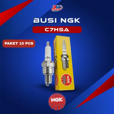 ( PAKET 10 ) BUSI NGK C7HSA ( Grand Supra / Fit X Vega Jupiter Mio Smash Shogun )