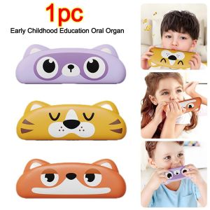 JURHOMIE Cartoon Childrens Harmonica Animal Shape Washable Early Education Musical Instrument Baby Blowing Instrument for Lung Capacity Training