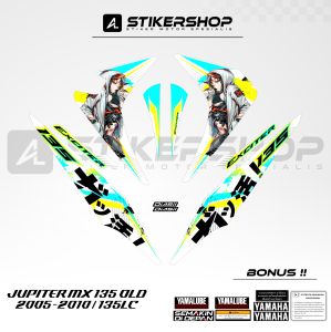 STIKER STRIPING JUPITER MX OLD 2005 - 2010 LC 135 GRAFIS 032