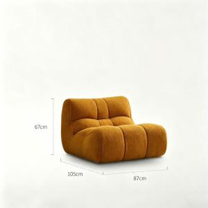 UrbanSpace SG- Casual Lazy Sofa New Style Wangwang Sofa Small Apartment Living Room Reclining Single Sofa Chair