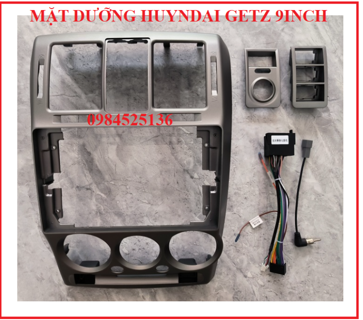 MẶT DƯỠNG LẮP DVD HYUNDAI GETZ DÙNG MÀN 9INCH