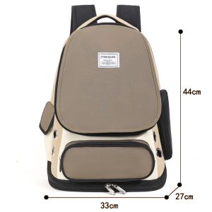 Breathable Expandable Cat Backpack Carrier Portable Ventilated Pet Travel Backpack with Air Vents & Storage Pockets Space Capsule Pet Carrier Bag for Small Dogs Cats Comfortable Pet Mobile Home for Hiking