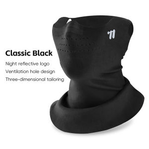 WEST BIKING Warm Cycling Scarf Widen Hem Sports Mask Windproof Breathable Elasticity Bicycle Scarf Neck Protection Moldable Nose Bridge Cycling Commuting Facial Mask