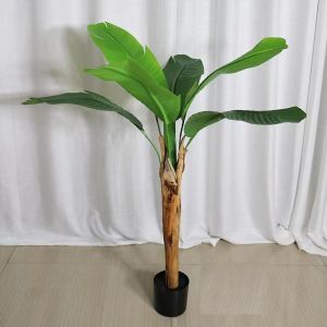 Pot Bunga Plastik Pohon Pisang Artificial Ornamen Banana Tree Dekorasi Ruangan Rumah COD PBP130
