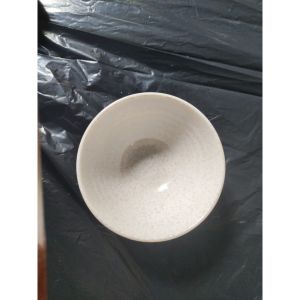 Tô nhựa melamine vân đá kem đựng cơm bún phở tô xoắn miện loe - Tox 16 /17/18 cm