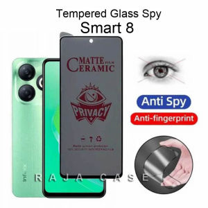 Tempered Glass Ceramics Infinix Smart 8 - Anti Gores Spy - TG