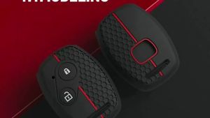 secr Honeycomb Key Fob Cover for Honda Fit XR-V Vezel City Grace Accord Silicone keycase 5B9Z4