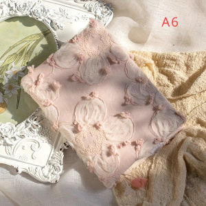 A6/A5สไตล์สีขาวสีชมพูลูกไม้ดอกไม้โน๊ตบุ๊คที่ทำด้วยมือ360องศาพับไดอารี่ S Ketchbooks ศิลปะสีน้ำเครื่องหมายจิตรกรรมอุปกรณ์