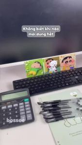 [1k/ Cây] Set 100 Bút Bi Nước Bossee Bút Gel Ngòi 0.5mm 4 Màu Mực- Bút Mực Nước Viết Êm Ra Đều Đậm Khô Nhanh