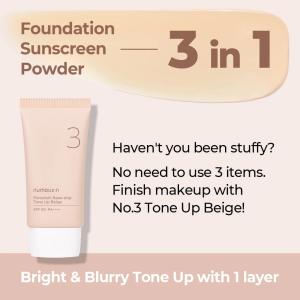 SG Stock|Numbuzin No.3 Porcelain Base-skip Tone Up Beige SPF50+ PA++++ (50ml)